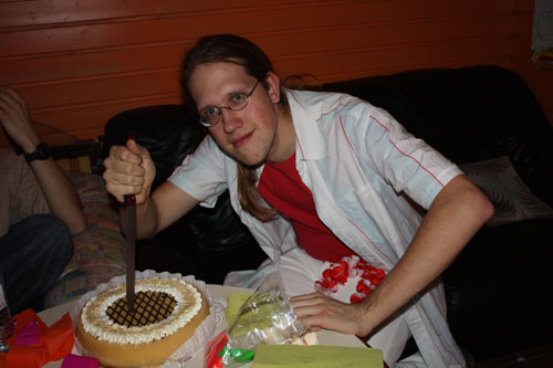 Eine Marzipan-Torte und ein Verrückter mit Messer :-)
