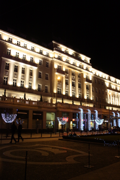 Radisson Blu Carlton Hotel with Christmas decoration