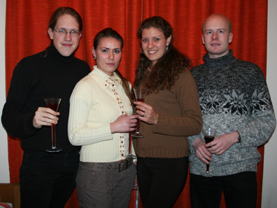 v.l.n.r Dominik, Alena, Dani, Tommy