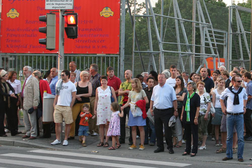 Menschenmassen von der UBahn