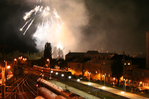 Feuerwerk - Leider ohne Stativ ein wenig unscharf, aber doch brauchbar