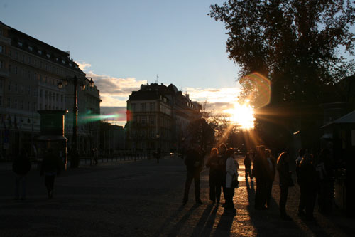 Die Sonne geht unter...