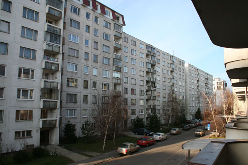 Blick vom Balkon