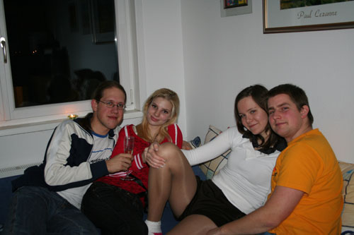 Gruppenfoto: Dominik, Sona, Silvia, Christoph