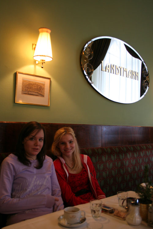 In der Früh gings dann ins Café Landtmann zum Frühstück!