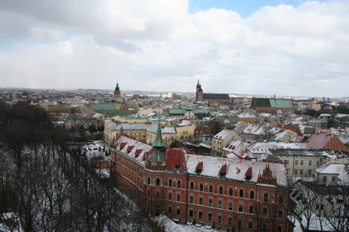 Skyline of Kraków