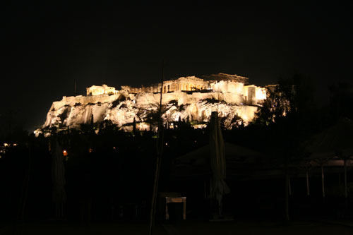 Acropolis at night