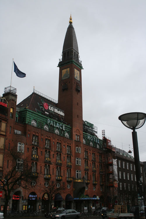 Palace hotel at town hall square