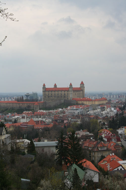 Die Pressburg aus der Ferne