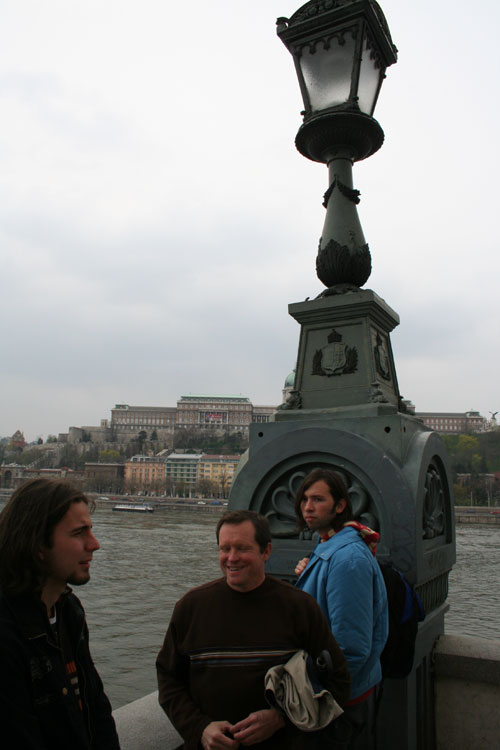 Matej, Andrew, Andreas on "Liberty Bridge"