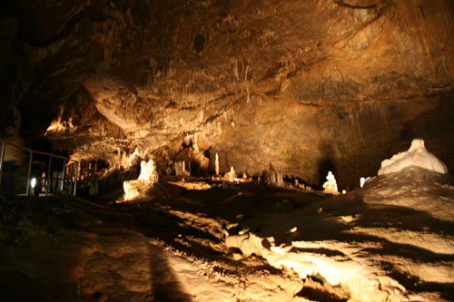 Visiting a huge cave-system