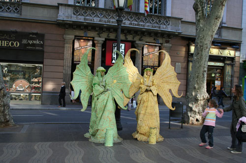 Street art at La Rambla