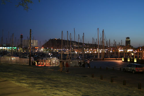 Port in Barcelona