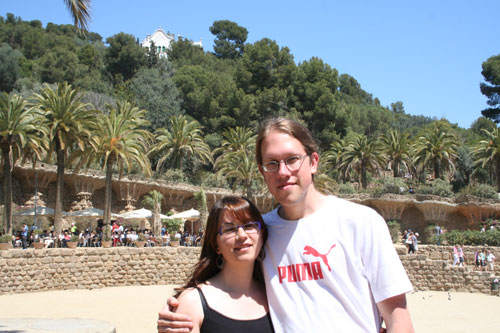 Aurora and me at Park Güell