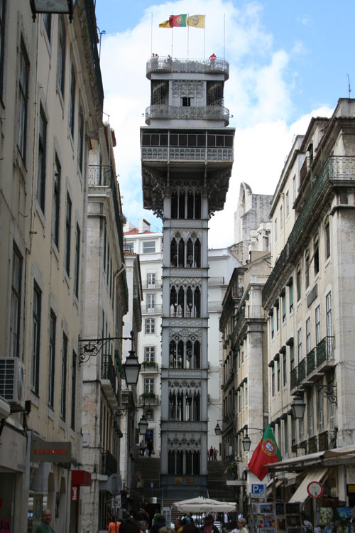 Elevator created by Gustave Eiffel, who also created the Eiffel Tower in Paris