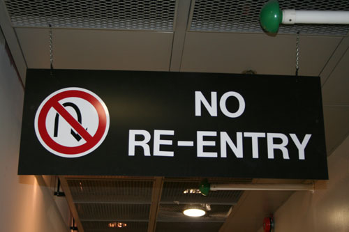No Re-entry! Anyway I don't care about that sign, I think I will visit Ireland again!