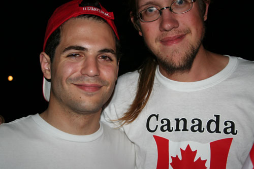 Anthony "party organizer" in Ottawa and me