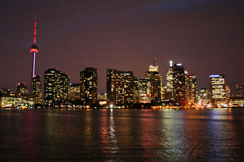 Toronto at night