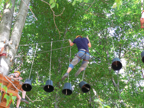 Mein Chef beim Kübeljump