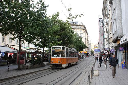 Shopping street in Sofia
