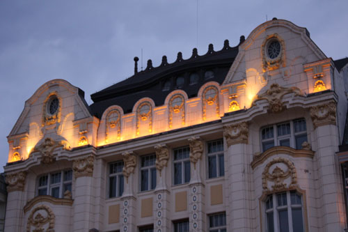 Beim Spazieren in der Stadt