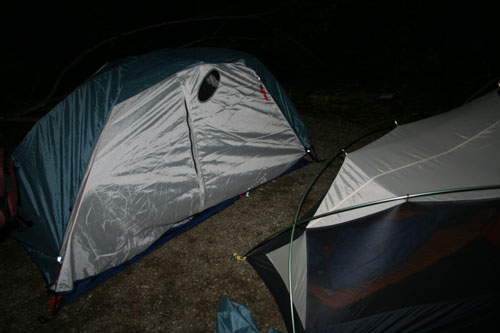 Camping in the forest