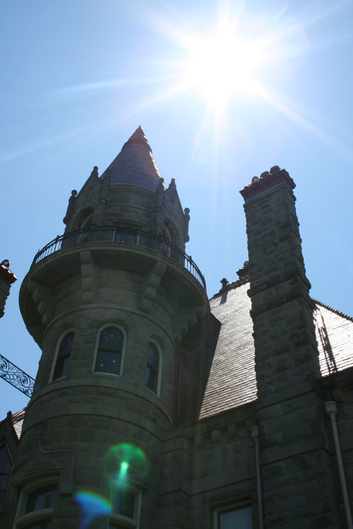 Craigdarroch Castle in the sun