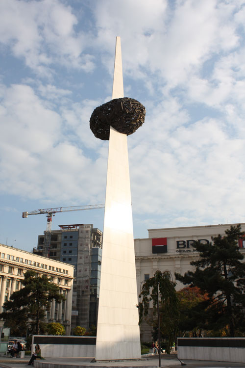 Revolution Square - "A heart stabed by communism"