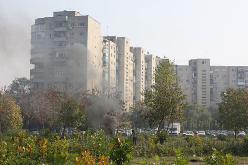 Like in most of the post-communism countries, you'll find concrete blocks