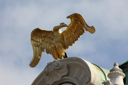Ein goldener Adler bei Schönbrunn