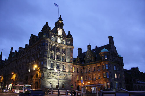 Sunset in Edinburgh