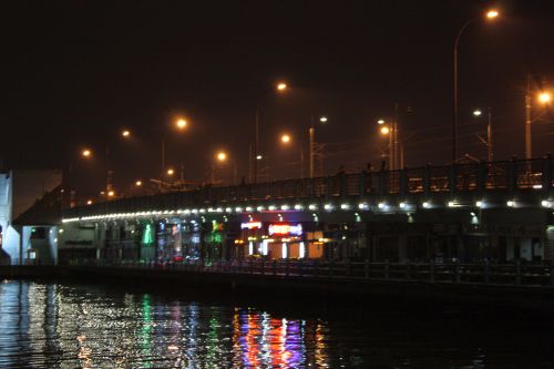 Galata bridge at night