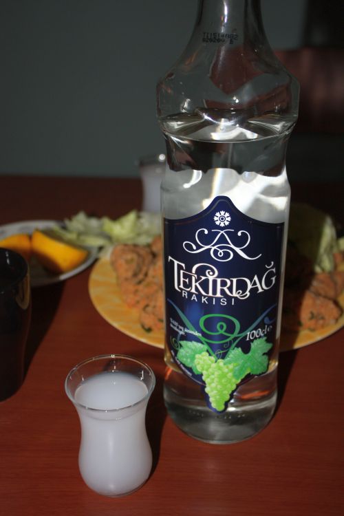 And the bottle of Raki