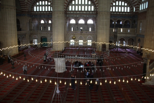 Inside a mosque