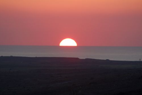 Sunset in Güzelyurt