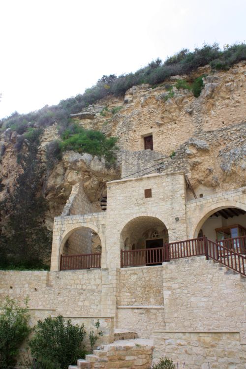 Monks stayed in small burrows