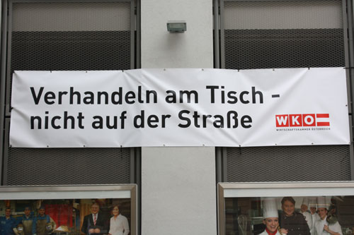 Verhandeln am Tisch - nicht auf der Straße