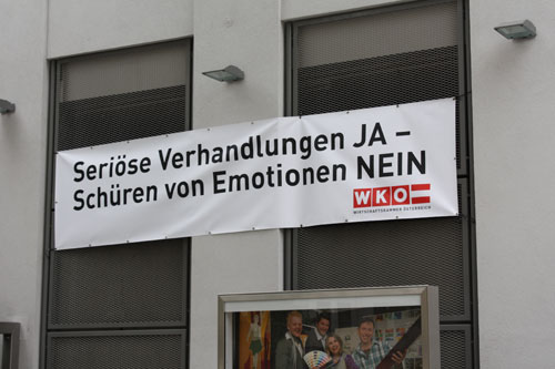 Seriöse Verhandlungen JA - Schüren von Emotionen NEIN